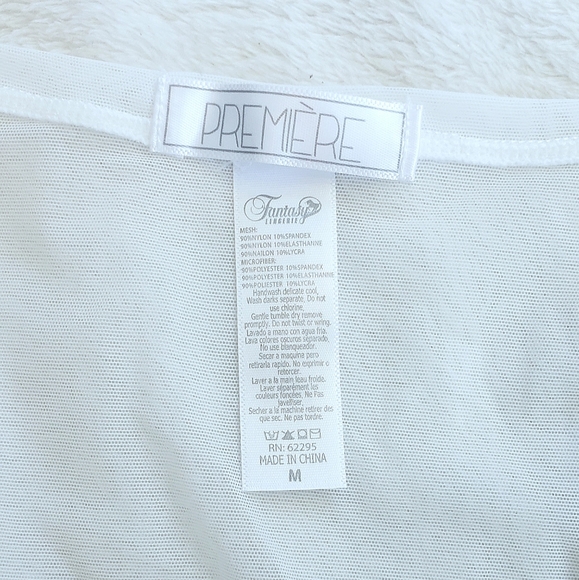 White Lingerie Top and matching G-string BRAND NEW - Picture 6 of 11